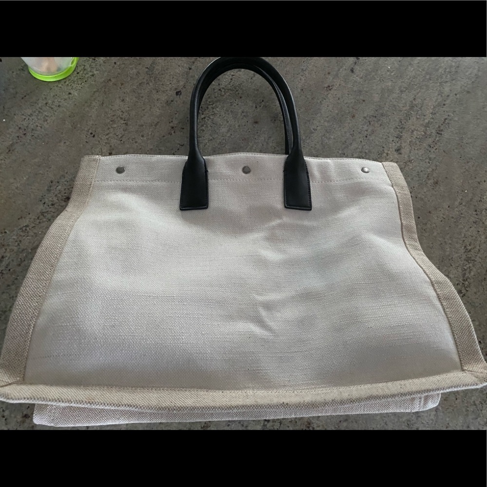 Canvas Tote - Leather Handles